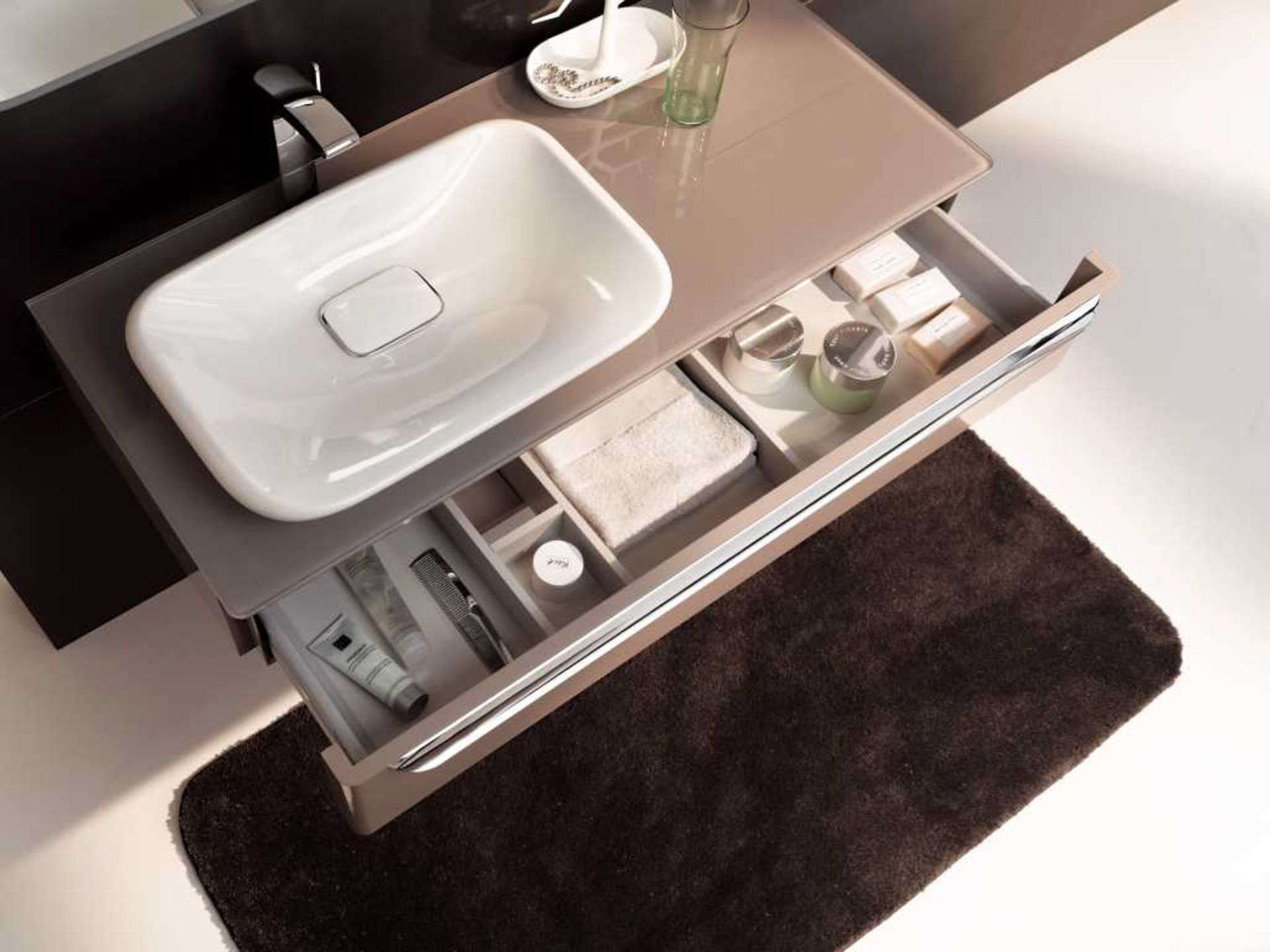 (PC10) 1150mm Keramag Myday Vanity Unit. RRP £1,050.99. Comes complete with basin. Moisture re...( - Image 3 of 3