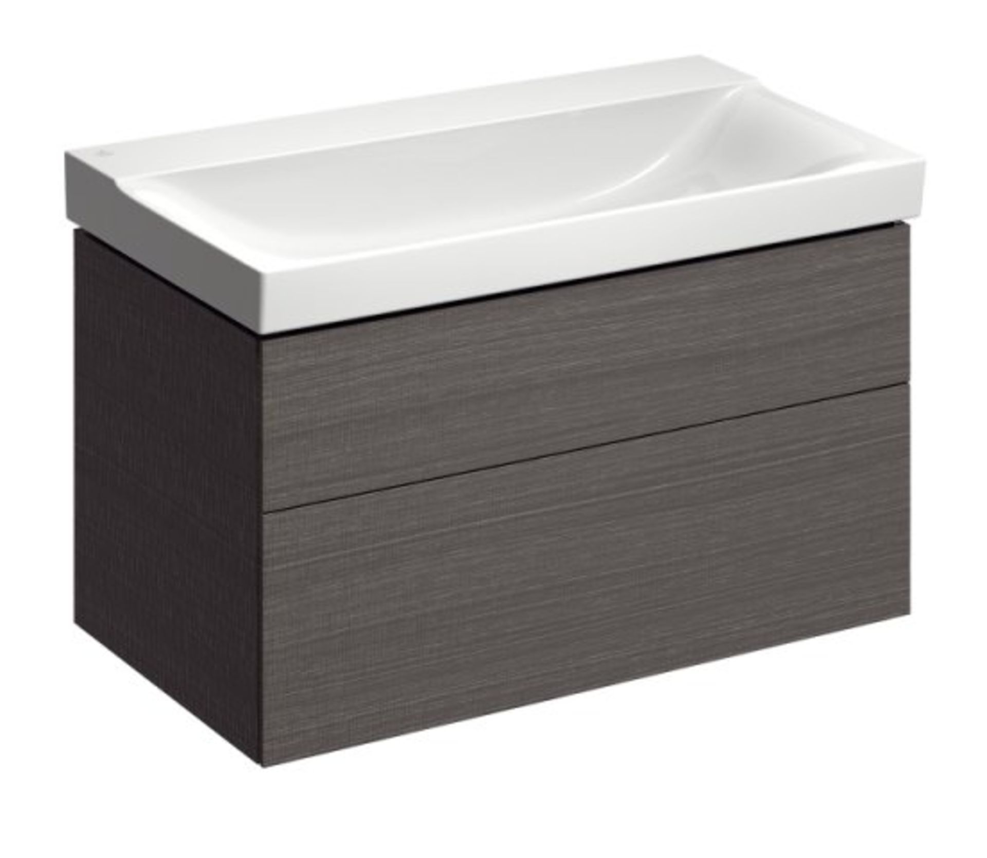 (PC3) Keramag 880mm Xeno Grey Vanity unit. RRP £1,518.52. Comes complete with basin. A premium...( - Image 3 of 3