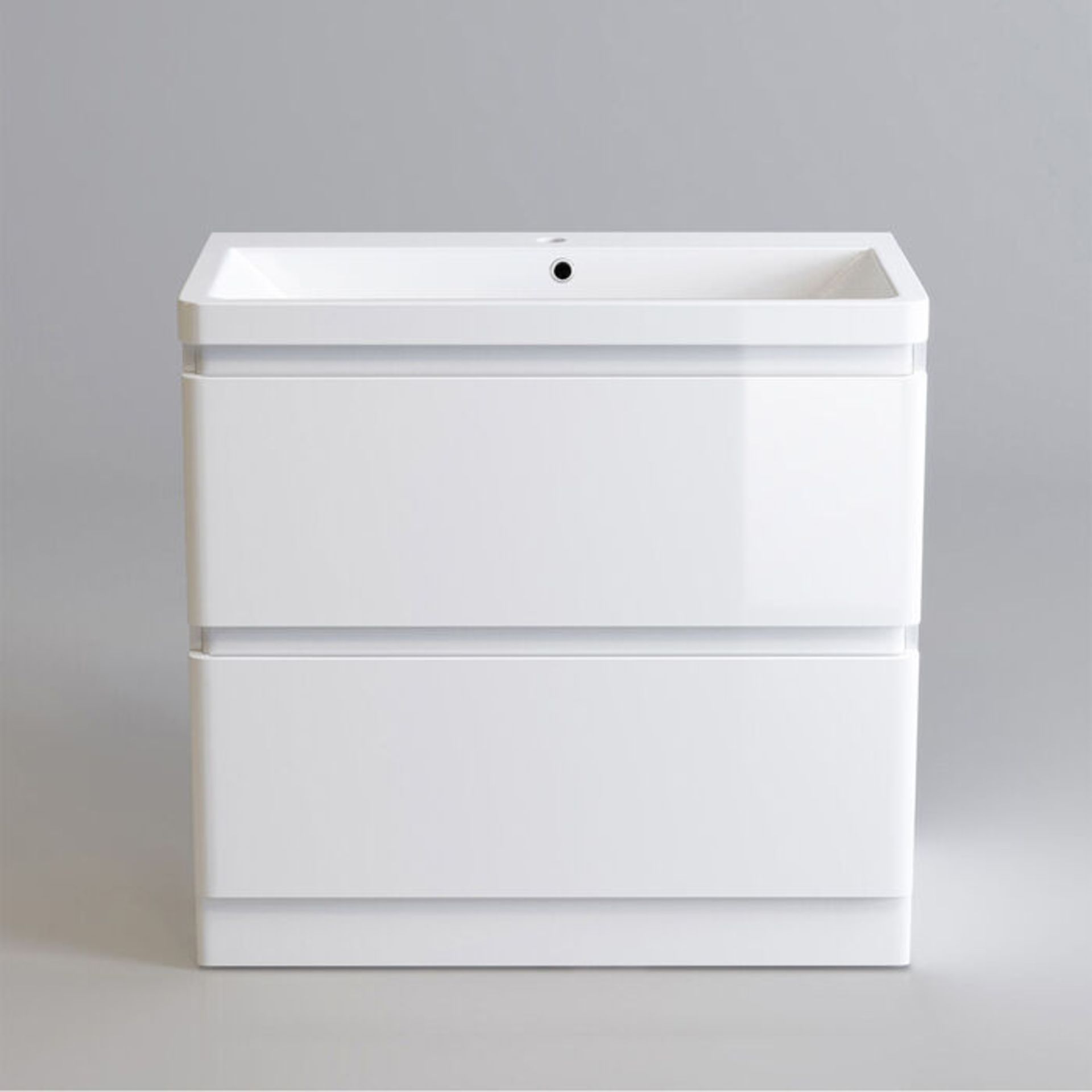 (PC29) 800mm Denver Gloss White Built In Sink Drawer Unit - Floor Standing. RRP £649.99. Comes...( - Image 5 of 5