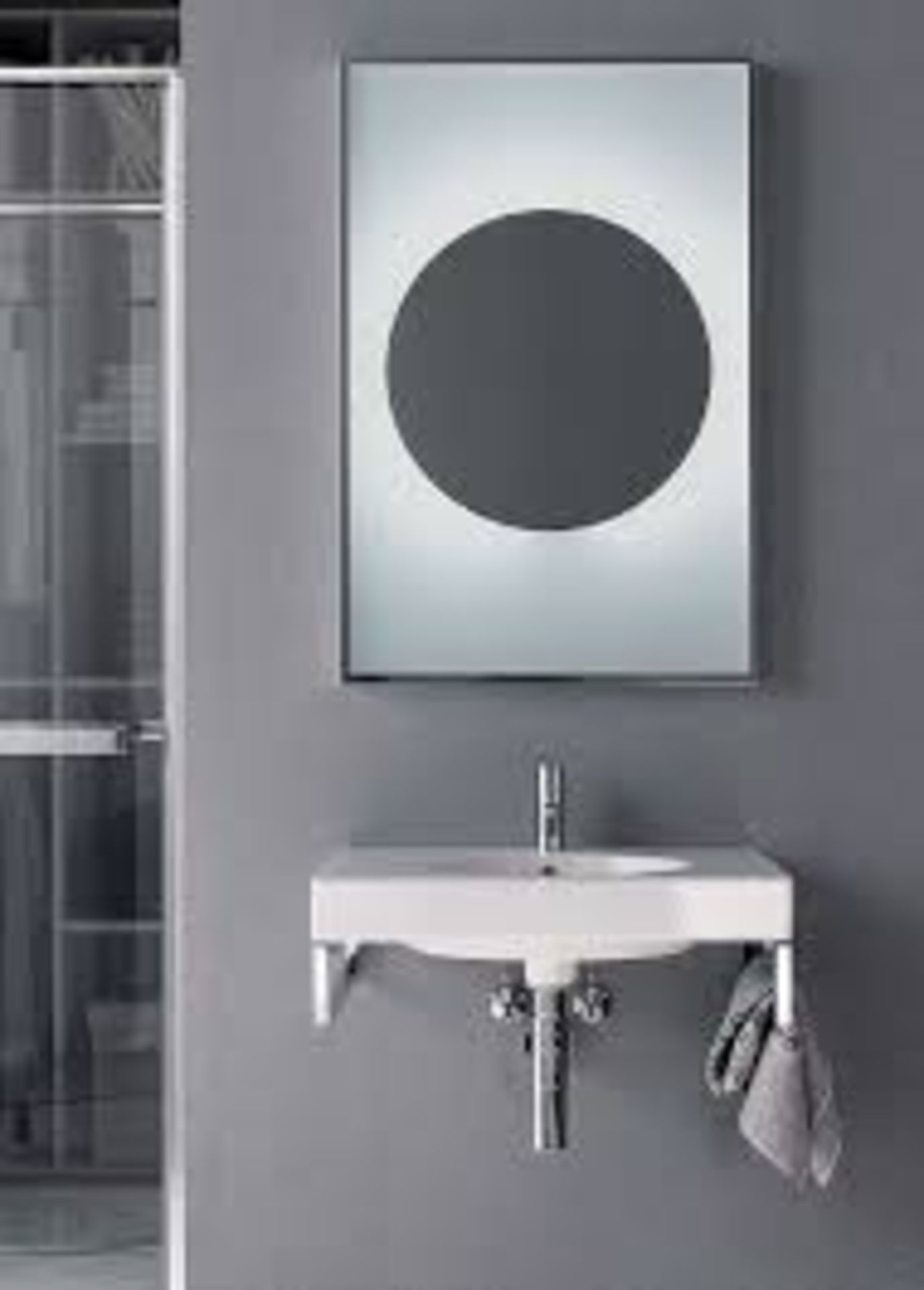 (RR32) KERAMAG Presciosa ll Illuminated Mirror. RRP £554.99 The aesthetics of stripped-down de... (