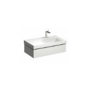 (XL123) 880mm Keramag Xeno Vanity Unit- Left hand. Comes complete with basin. Basin does not i...