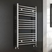 (CP55) 1000x600mm Premium Flat Chrome towel radiator. RRP £363.99. This premium range offers a...