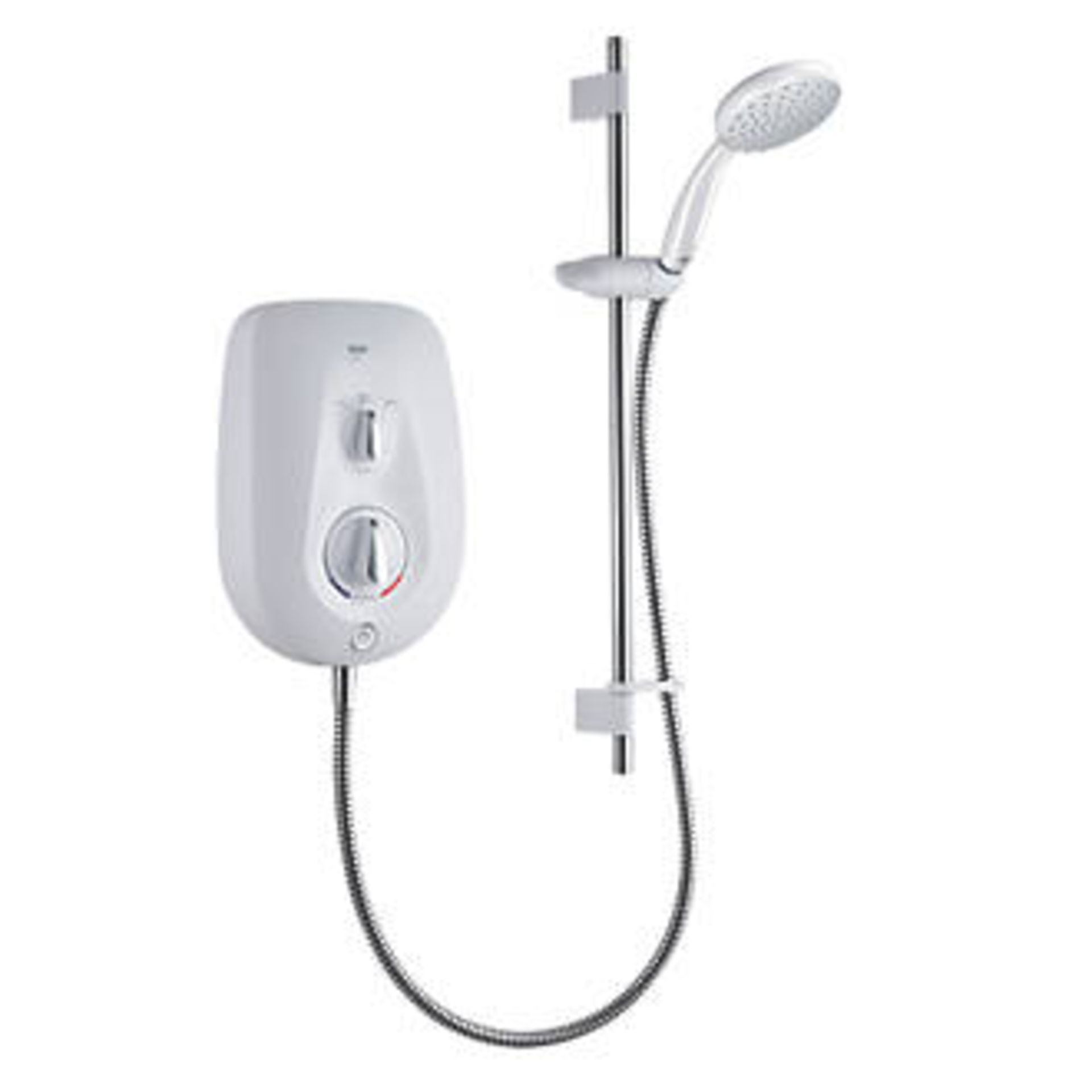 (XL67) Mira Go White 10.8kW Electric Shower. RRP £324.99. Contemporary electric shower with pr... - Image 2 of 4