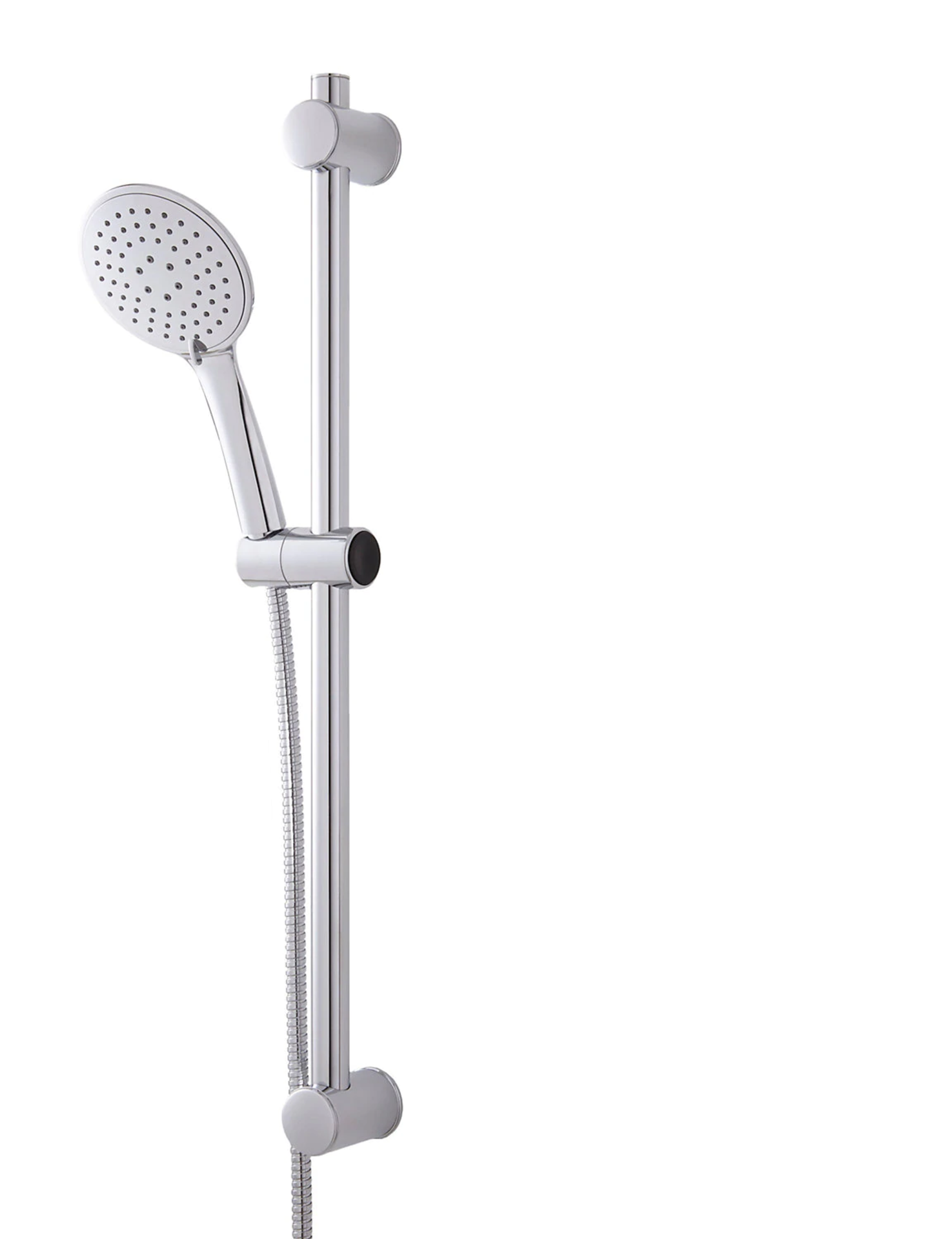 (QQ145) 3 way Chrome effect Shower kit. Easy clean : The shower head is equipped with rubber    (