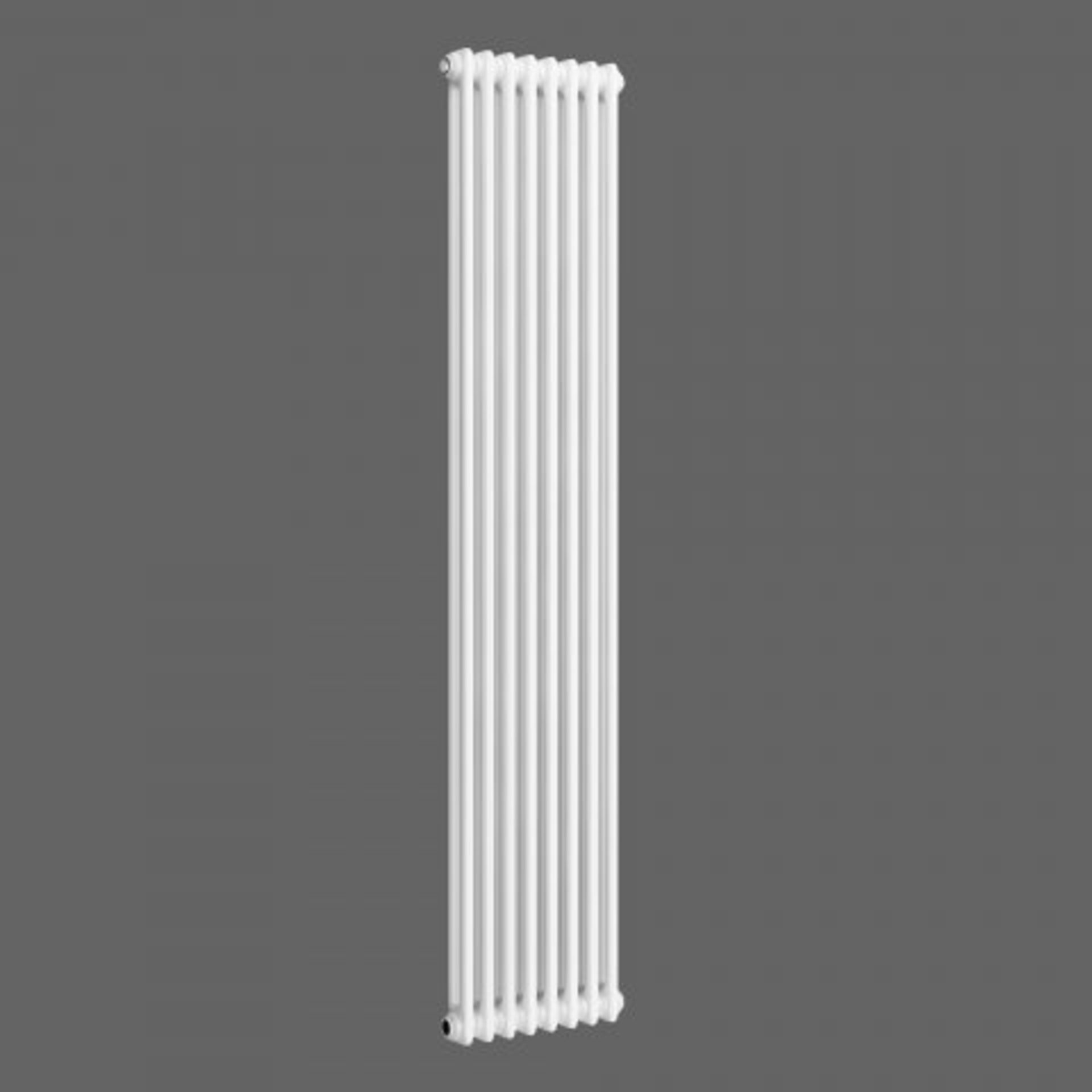 (XL25) 2000x300mm White Double Panel Vertical Colosseum Radiator Premium. RRP £499.99. Classi... - Image 3 of 4