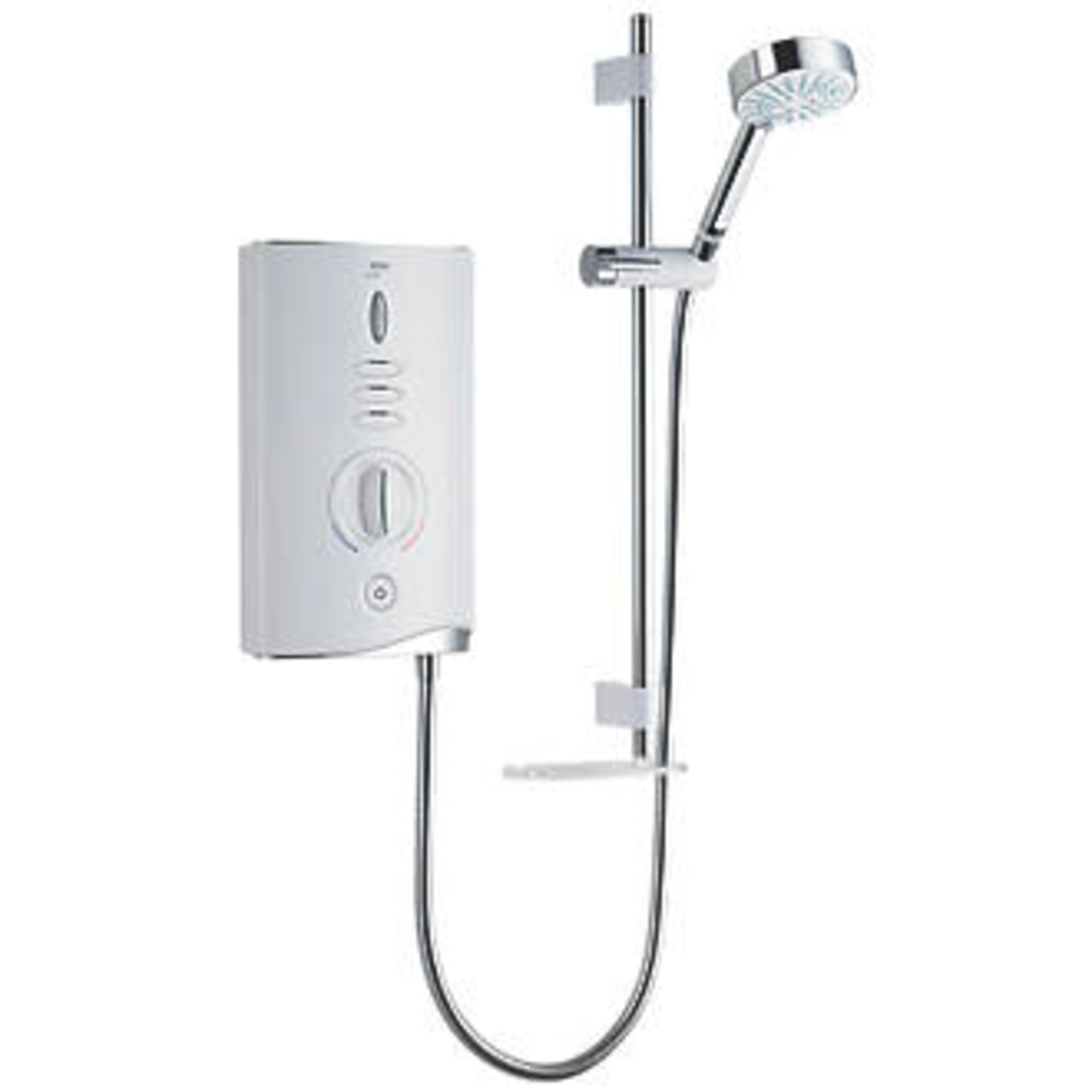 (XL65) Mira Sport Max with Airboost White 9kW Manual Electric Shower. Separate power and tempe... - Image 2 of 2