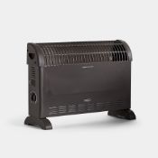 (G78) 2000W Convector Heater - Black Handy and portable, this freestanding convector heater de...