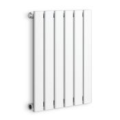 (MC99) 600x456mm White Panel Horizontal Radiator. RRP £253.99. Made with high quality low carbon