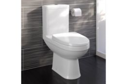 Sabrosa II Close Coupled Toilet & Cistern inc Soft Close Seat Made from White Vitreous China an...