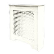 (LL86) 820 X 210 X 868MM VICTORIAN RADIATOR CABINET WHITE. White finish. Provides a practical