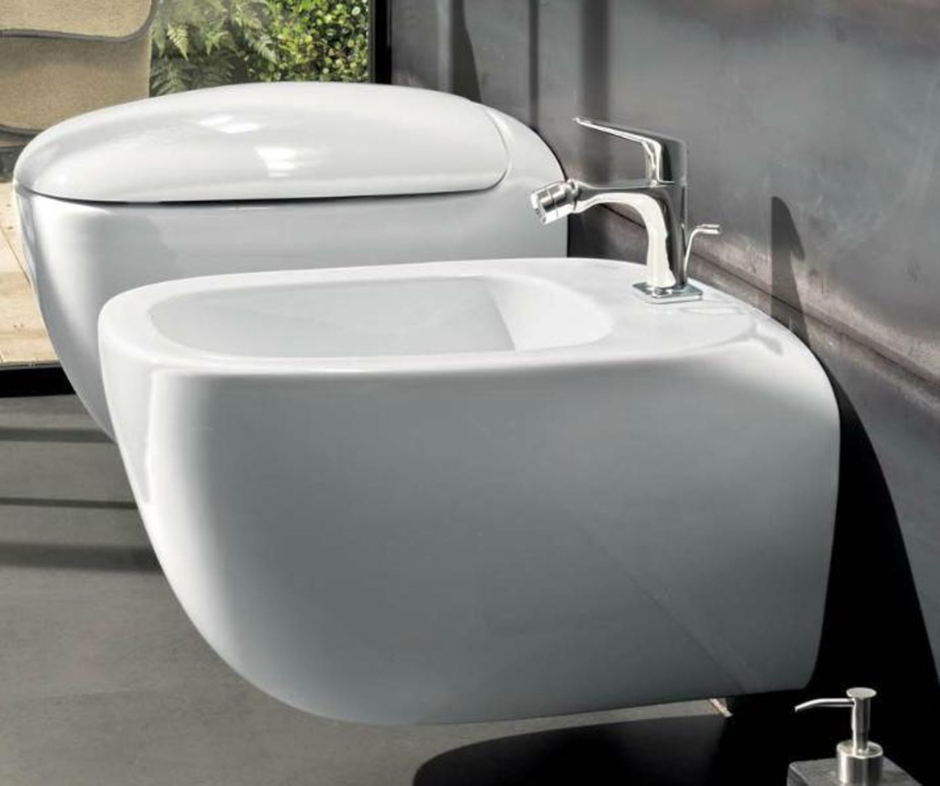 (XL35) Citterio Wall Hung Bidet. RRP £371.99. Creates a chic,minimalist look. The Citterio ra...