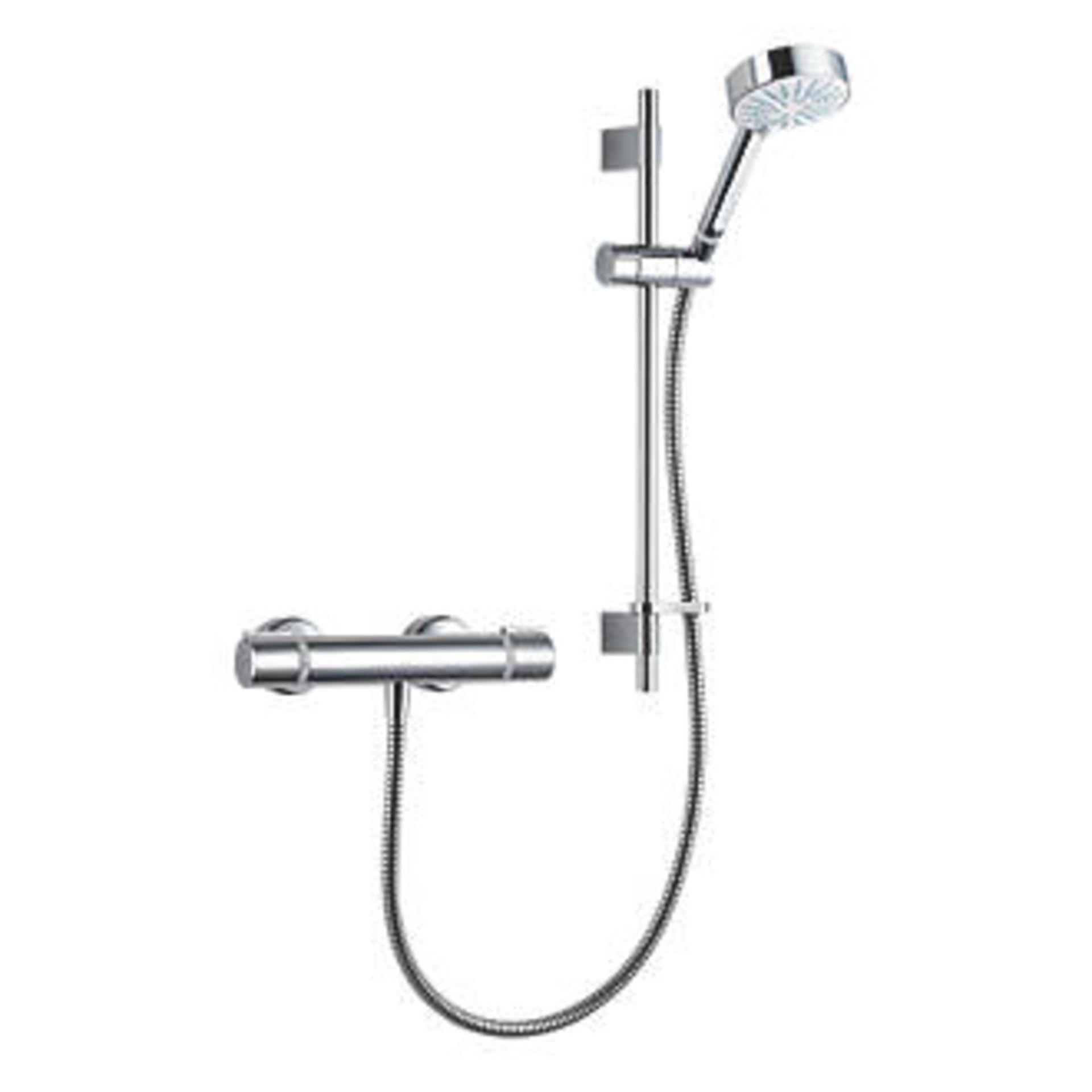 (XL63) Mira Atom EV Rear-Fed Exposed Chrome Thermostatic Mixer Shower. Contemporary thermostat... - Image 3 of 3