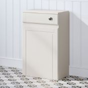 (XL68) 500mm Cambridge Clotted Cream Back to Wall Toilet Unit. RRP £209.99. Our discreet unit ...