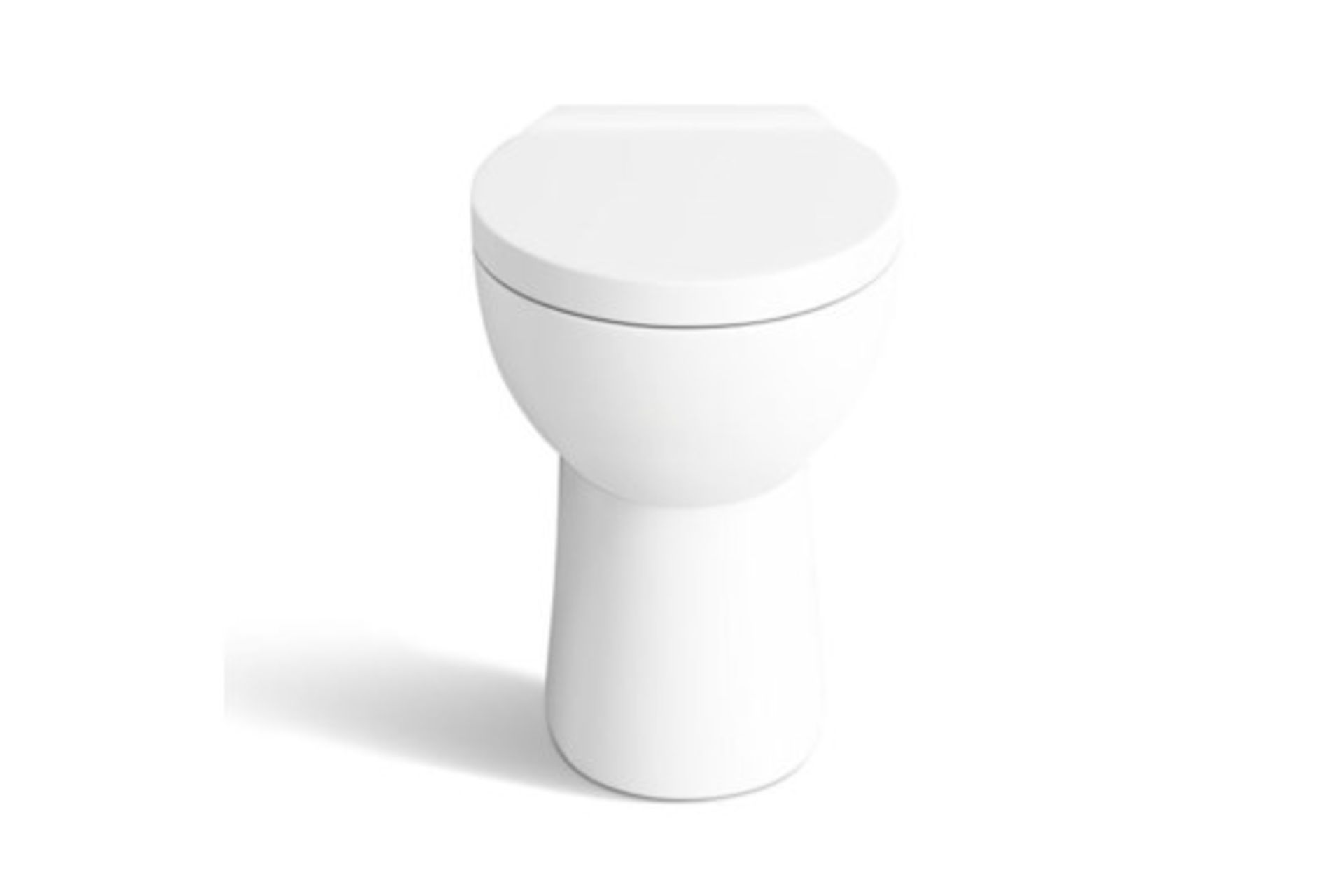Back to Wall Toilet & Soft Close Seat. Stylish design Made from White Vitreous China Finished...