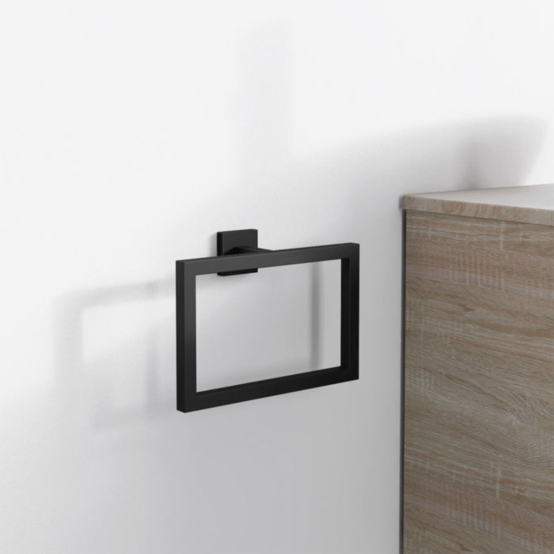 (QT1018) Iker Black Towel Ring Statement aesthetic for minimalist appeal Luxurious, corrosion ... - Image 2 of 6