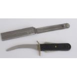Parachute Knife And Metal Scabbard