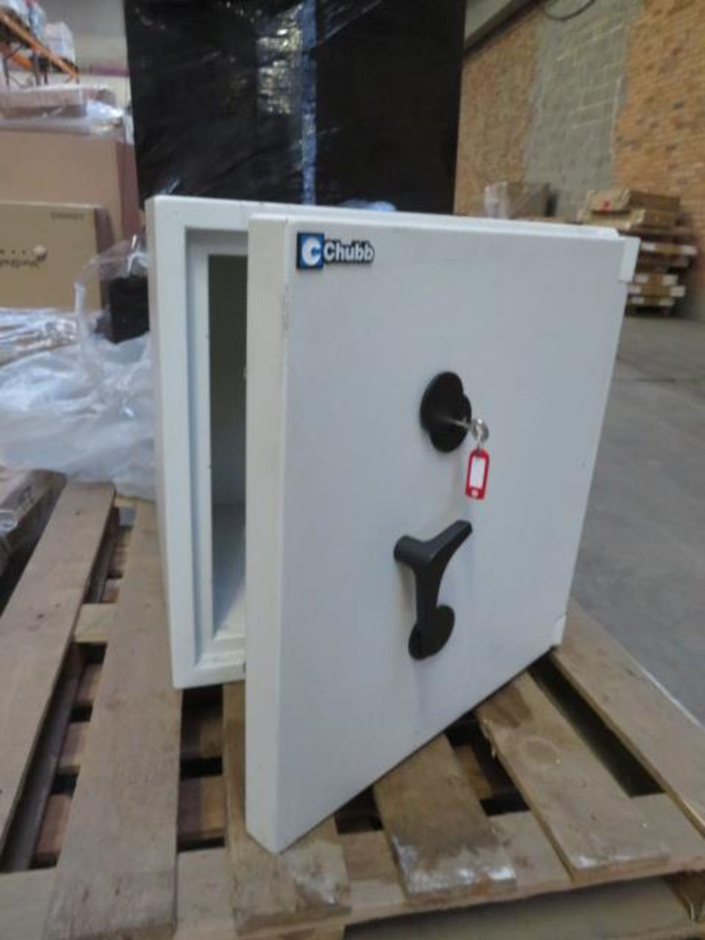 Chubb High Quality Safe with Key. Type EurfoSafe. We have a forklift on site to assist with loa...