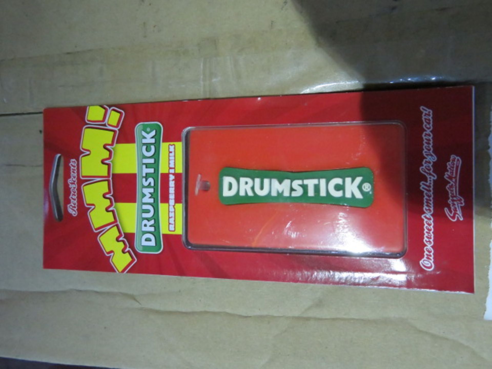 (110) 240 X 3D AIR FRESHENER. RETRO SCENTS DRUMSTICK RASPBERRY AND MILK FLAVOUR. RRP £2.50 EAC...