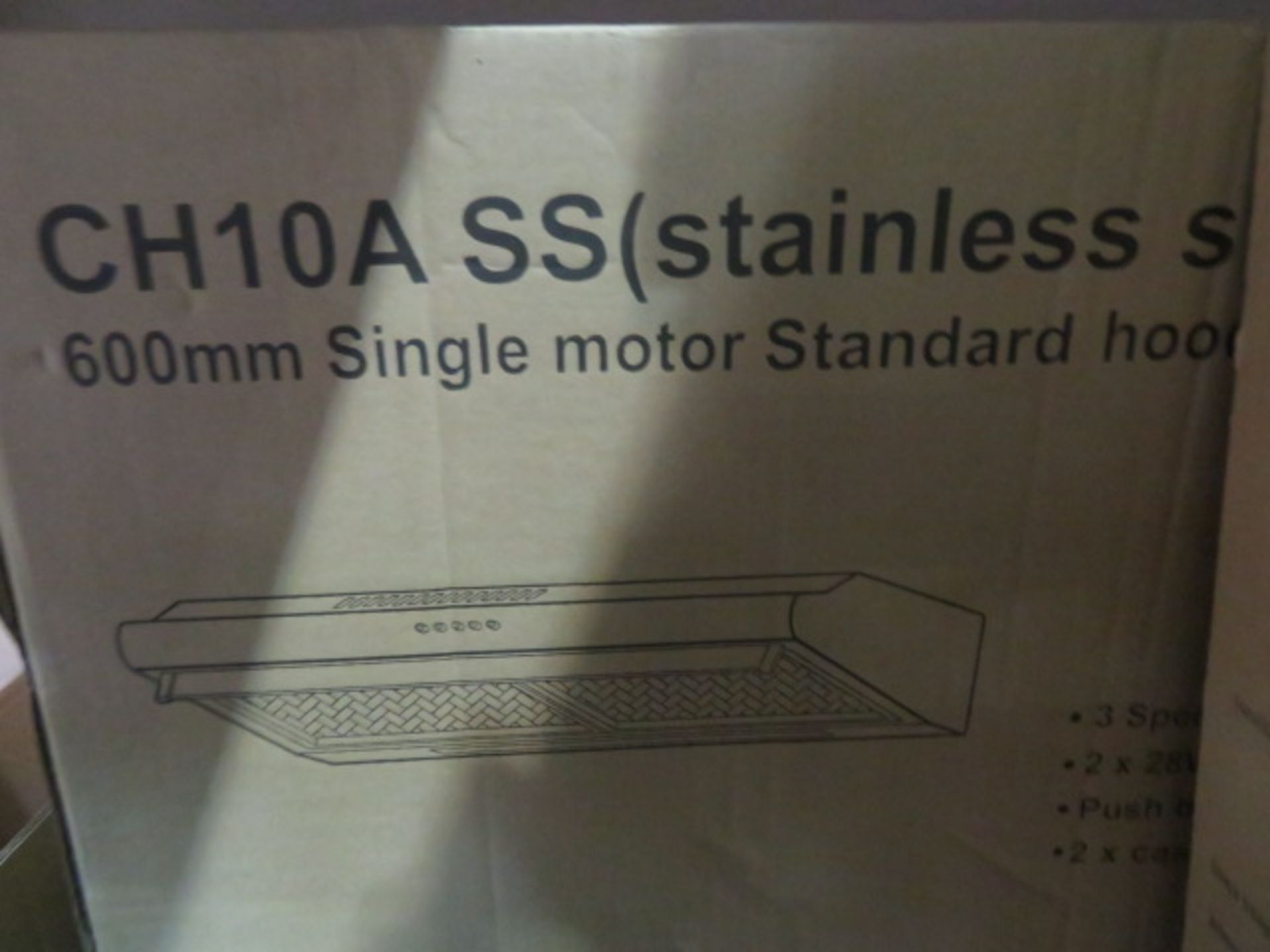 (C) LARGE PALLET OF VARIOUS NEW STOCK TO INCLUDE: STAINLESS STEEL SINGLE MOTOR COOKER HOOD, QTY... - Image 2 of 4