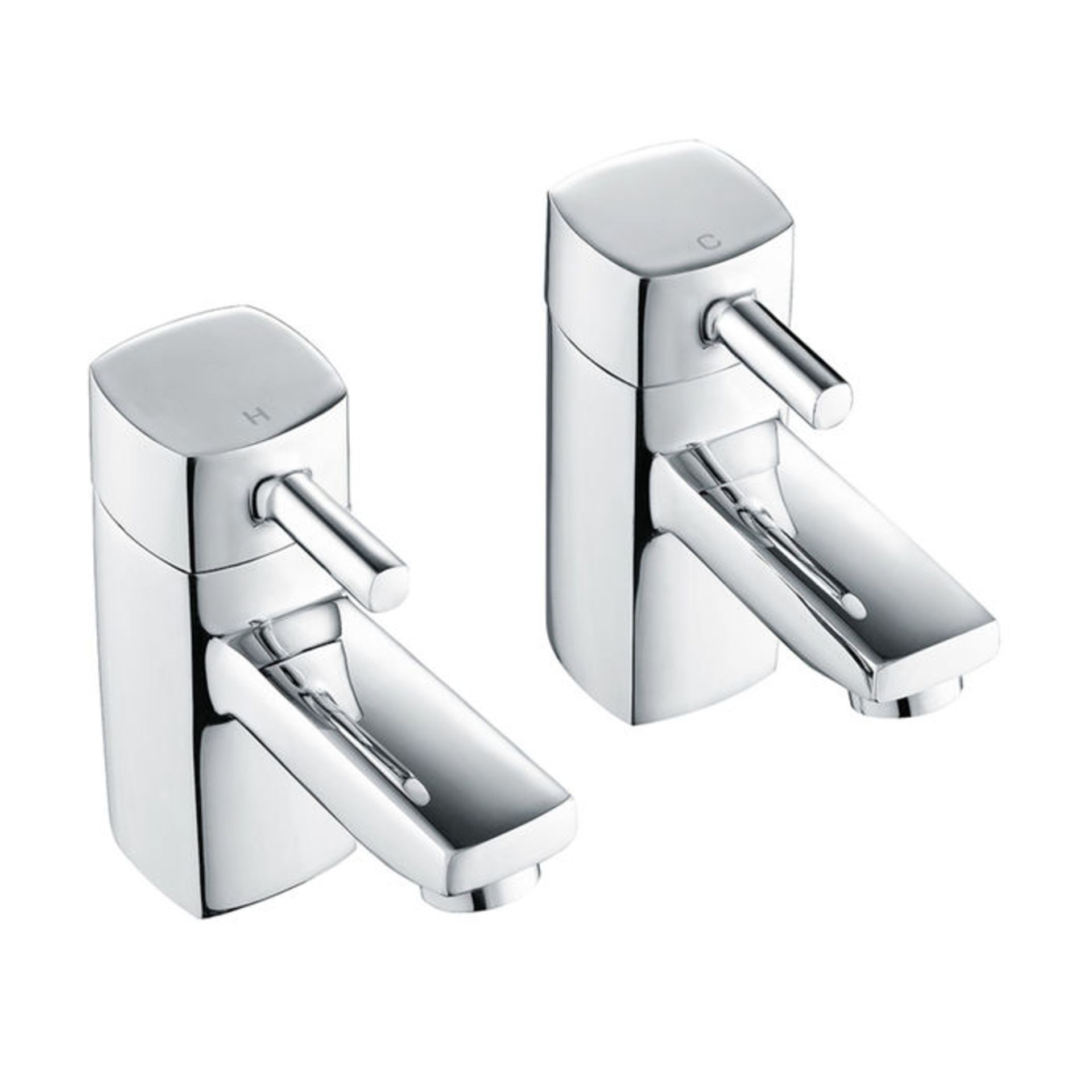 (M1090) Avon Hot & Cold Bath Taps. Chrome Plated Solid Brass 1/4 turn ceramic disc technology... - Image 2 of 2