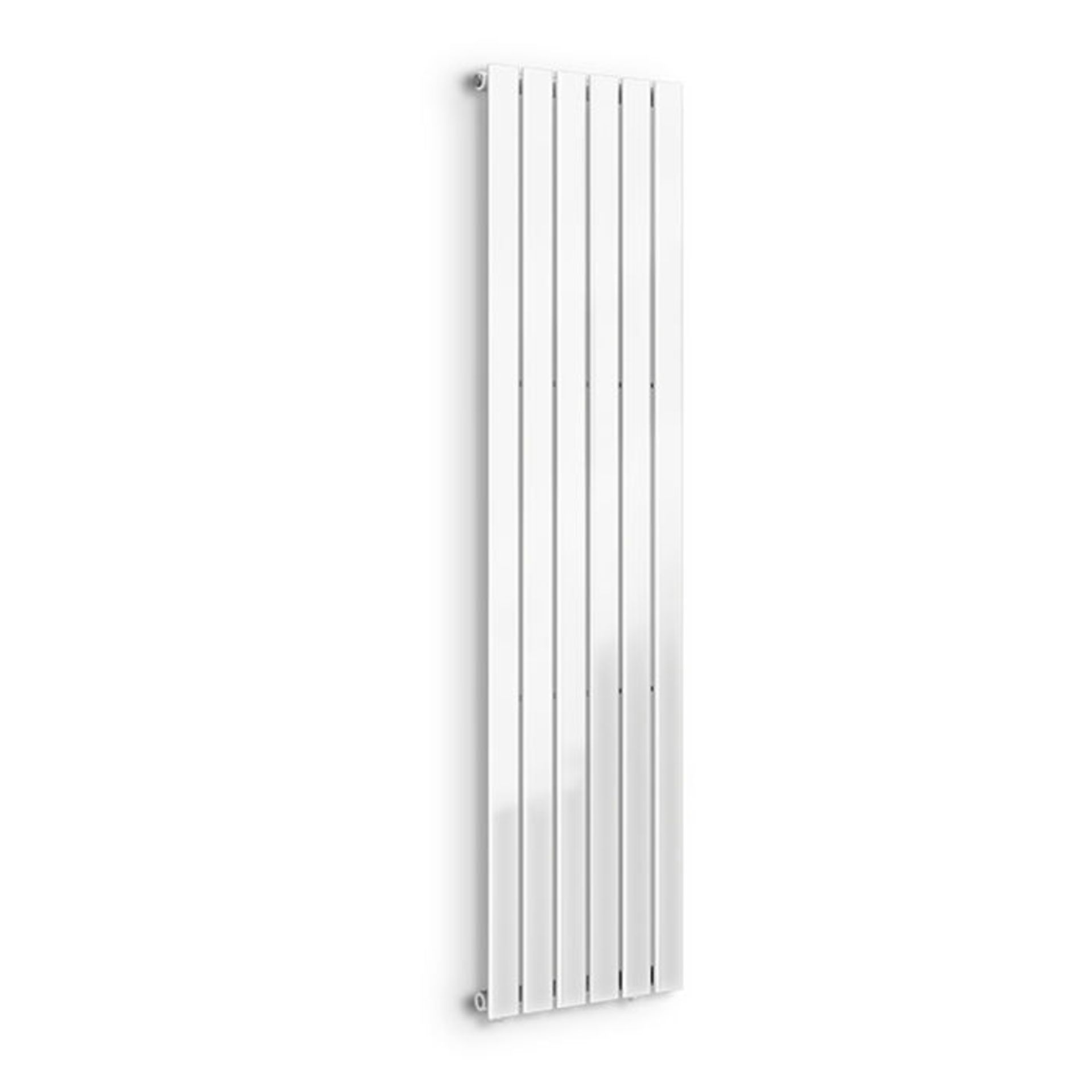 (SA222) 1800x452mm White Panel Vertical Radiator. RRP £361.00. Made from low carbon steel with a