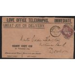 G.B. - Valentines 1871 Printed Envelope Used To Dover