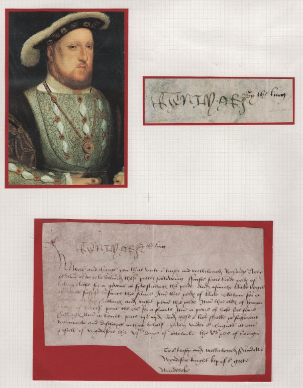 King Henry Viii (1491-1547) Document Signed ‘Henry R” (6 Dec 1513 At Windsor Castle)