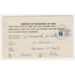 Australia 1945 Service Of Prisoners Of War Postal Stationery