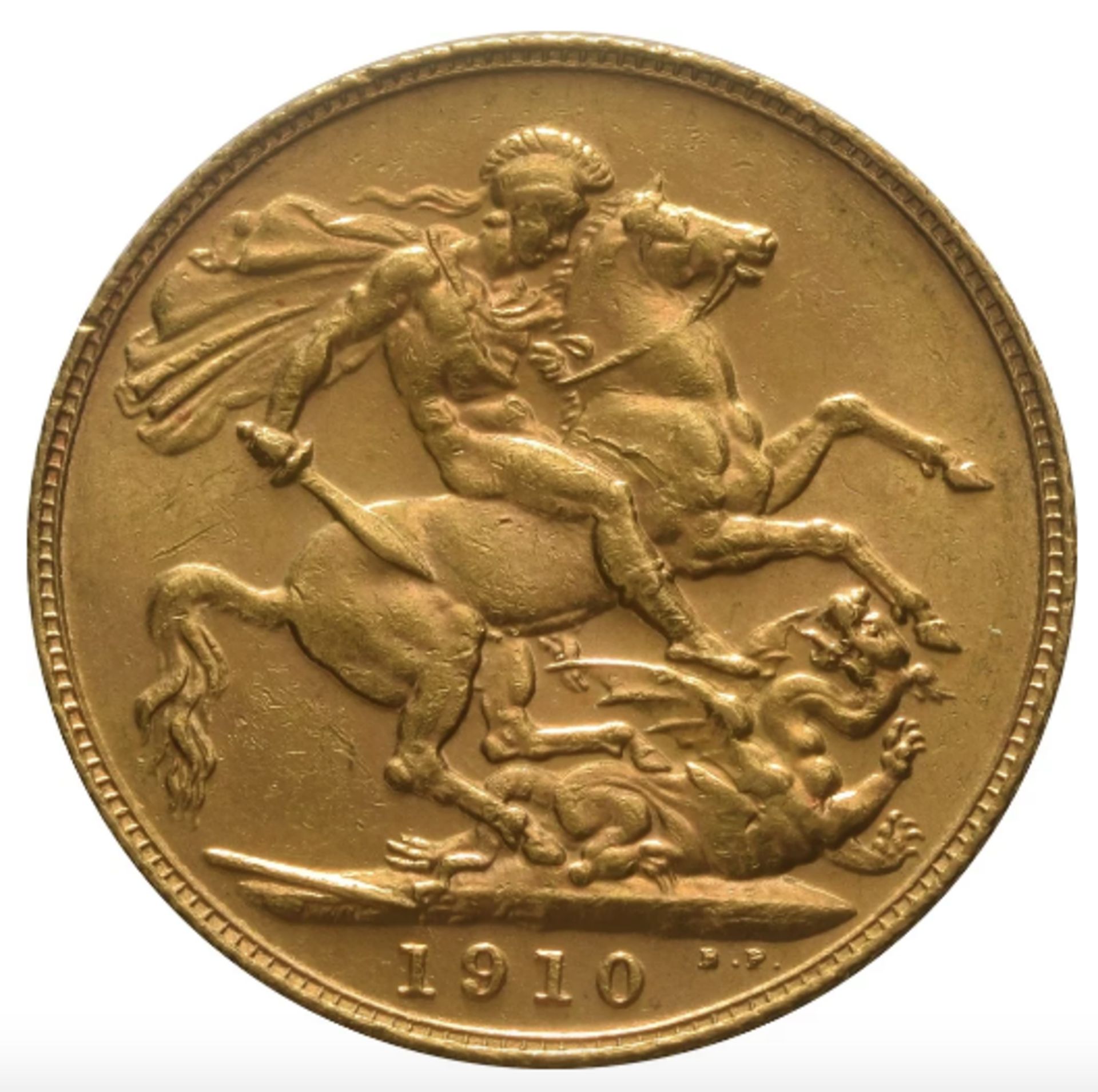 1910 - Full Gold Sovereign - King Edward VII - London