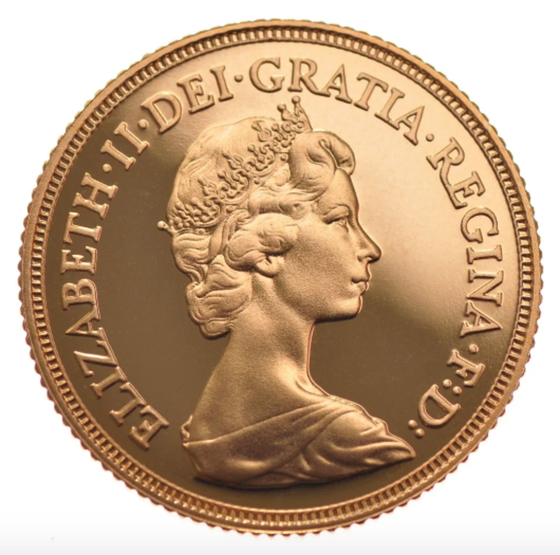 1982 - Half Sovereign - Elizebeth II Decimal Proof - Image 2 of 2