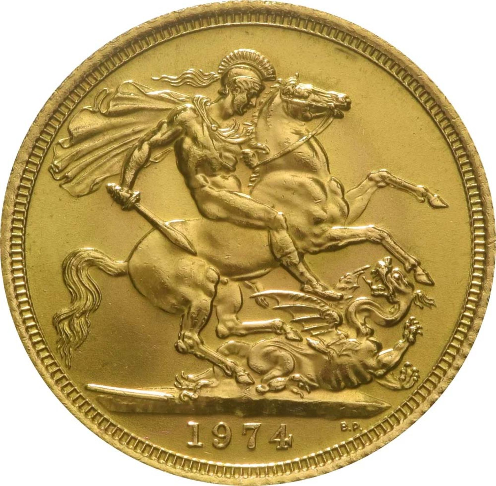 1974 Full QE II Gold Soverign - Image 2 of 2