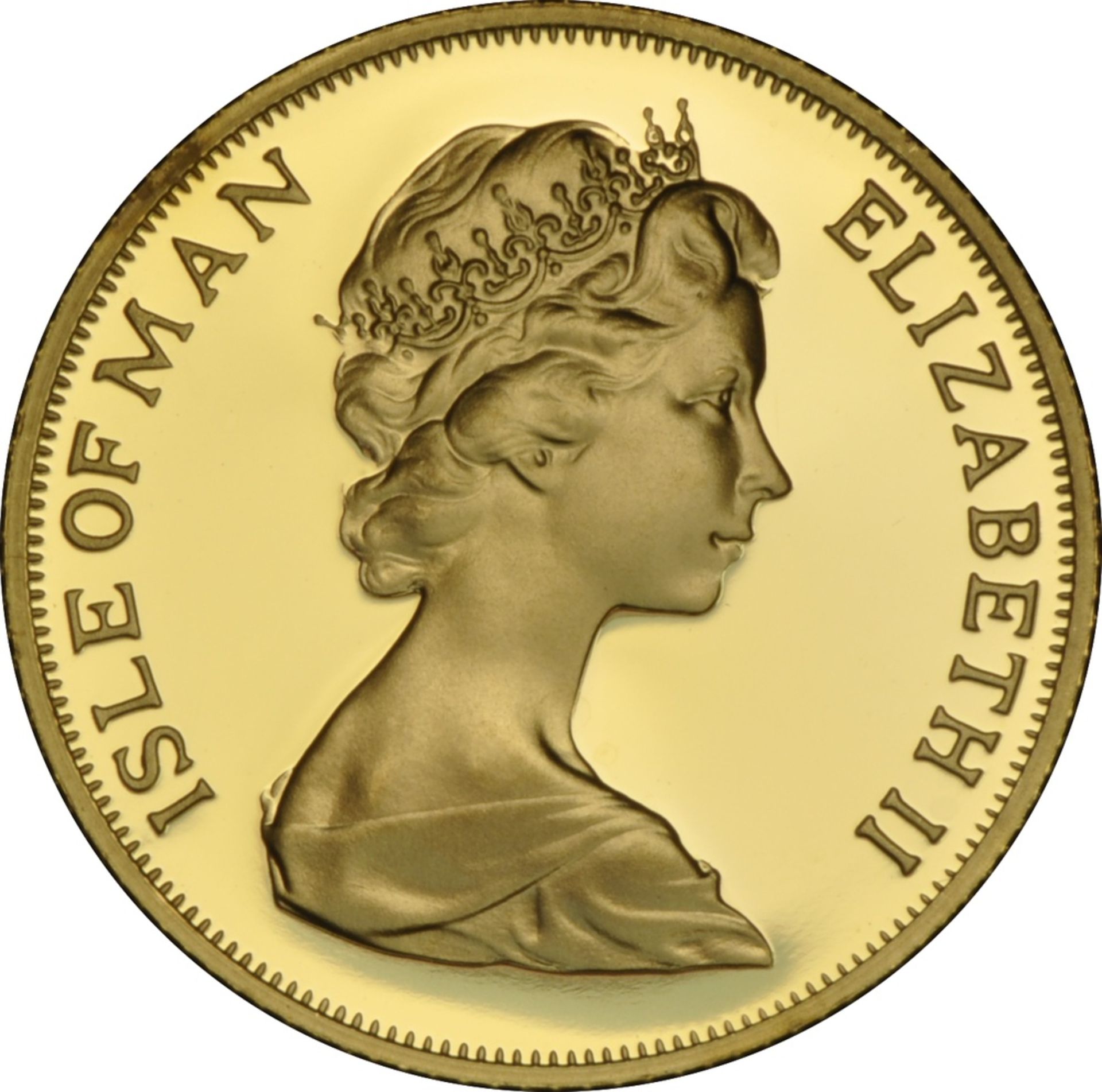 1973 Isle of Man, Elizabeth II, gold Sovereign - Image 2 of 2