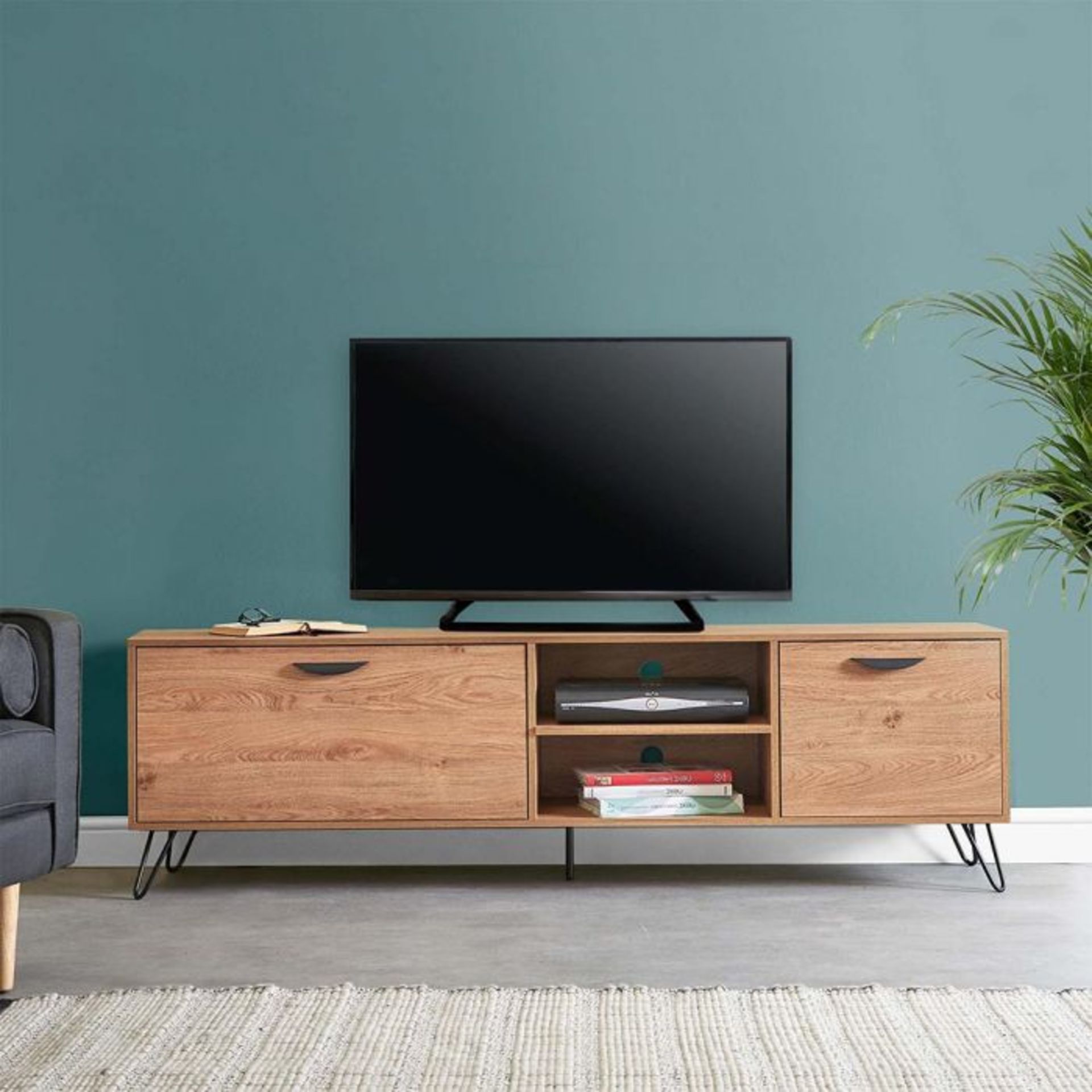 (V8) Capri Large TV Unit Thanks to the closed cupboards and shelf space, alongside clean lines...