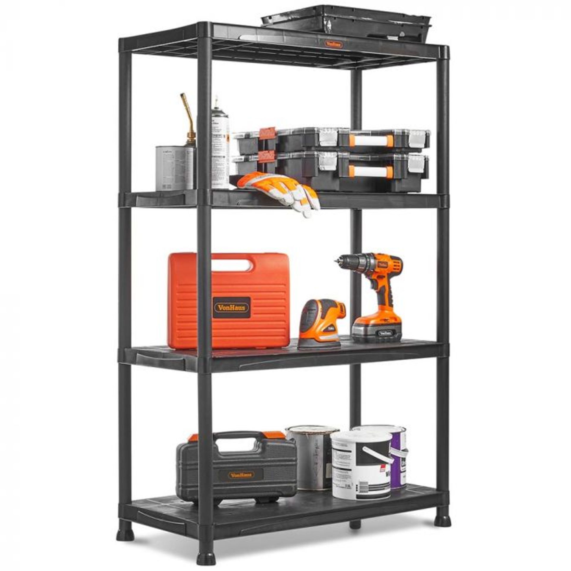 (V200) Extra Wide 4 Tier Shelving Suitable for domestic and commercial use including garages, ... - Image 4 of 4