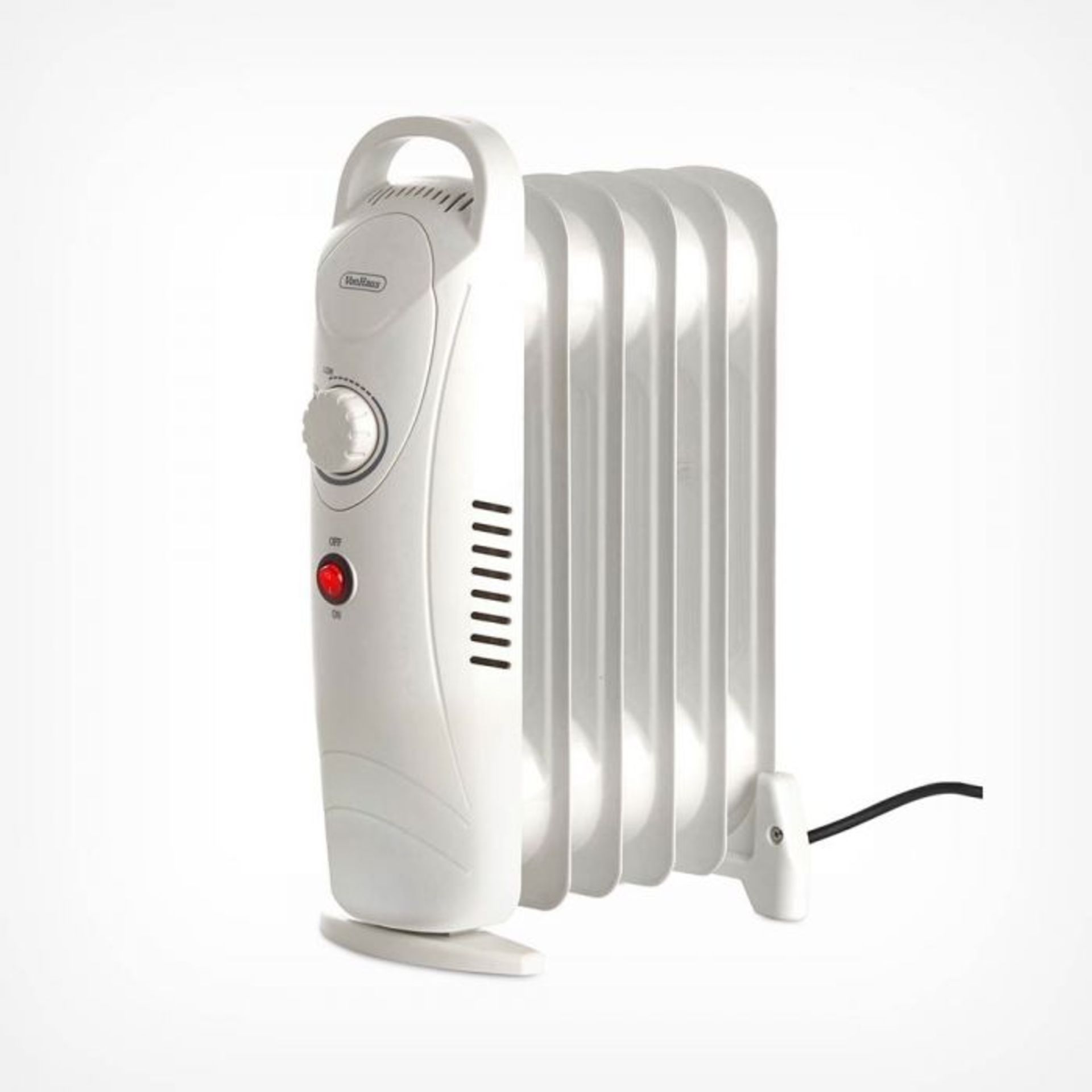 (V32) 6 Fin 800W Oil Filled Radiator - White Compact yet powerful 800W radiator with 6 oil-fil... - Image 2 of 4