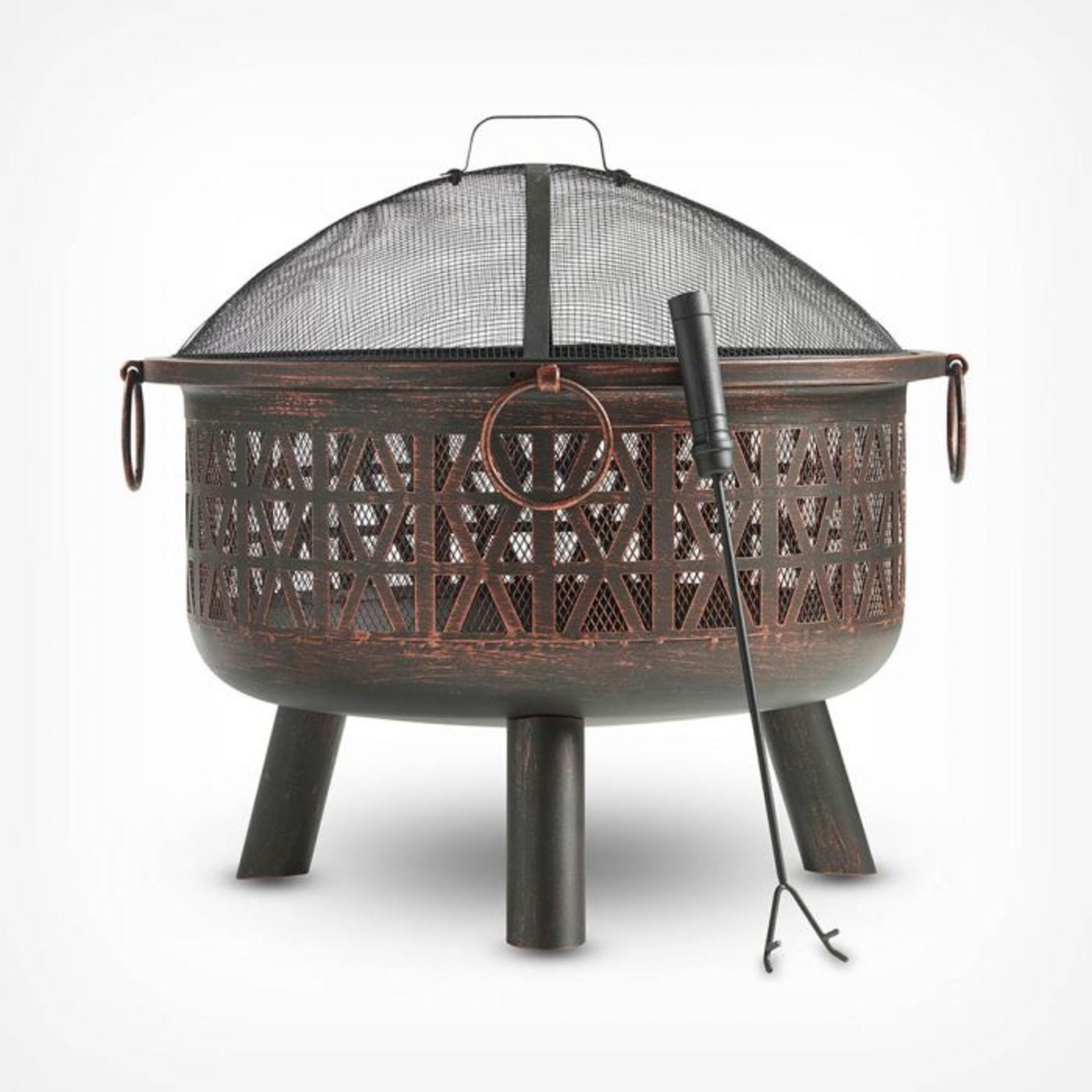(V27) Geo Fire Pit Create a warm, inviting atmosphere to enjoy your garden even after the sun ... - Image 2 of 3