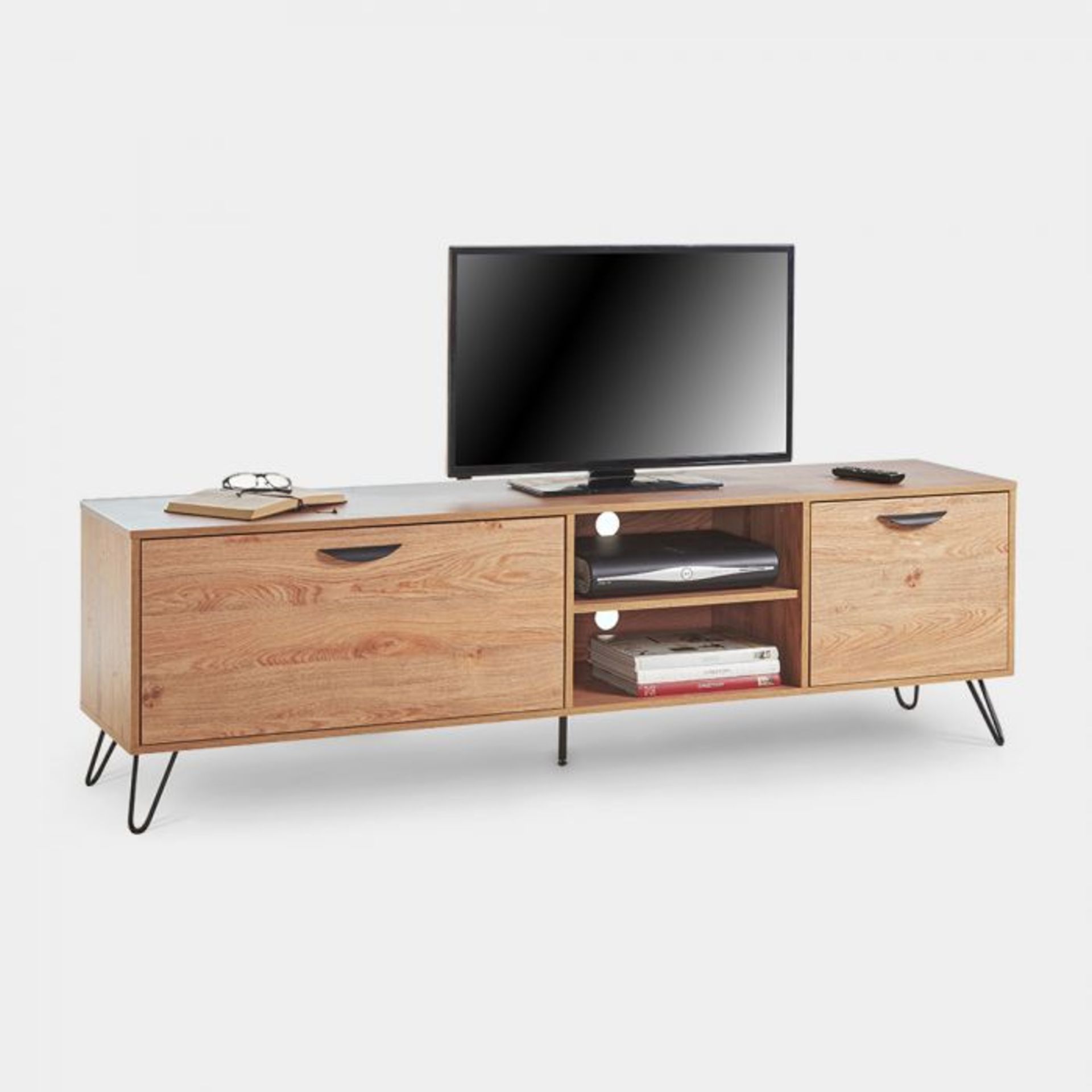 (V8) Capri Large TV Unit Thanks to the closed cupboards and shelf space, alongside clean lines... - Image 2 of 3