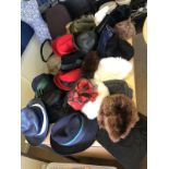 A Large Collection of 25 Original Vintage Ladies Hats