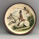 AÿSigned Original Artwork Art Pottery Plate Fox by Cartoonist John Tickner 1969