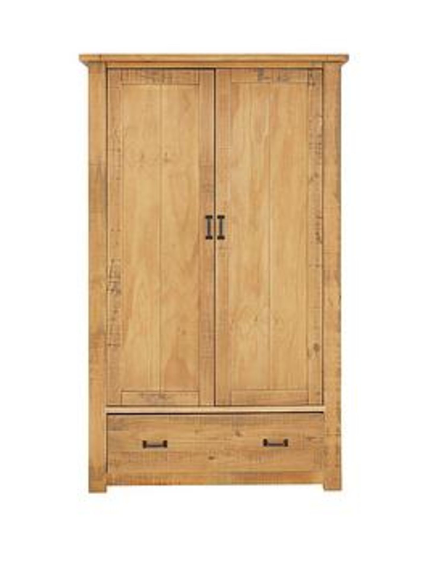 Boxed Item Albion 2 Doors 1 Drawers Wardrobe [Pine] 185X111X52Cm Rrp:£450.0