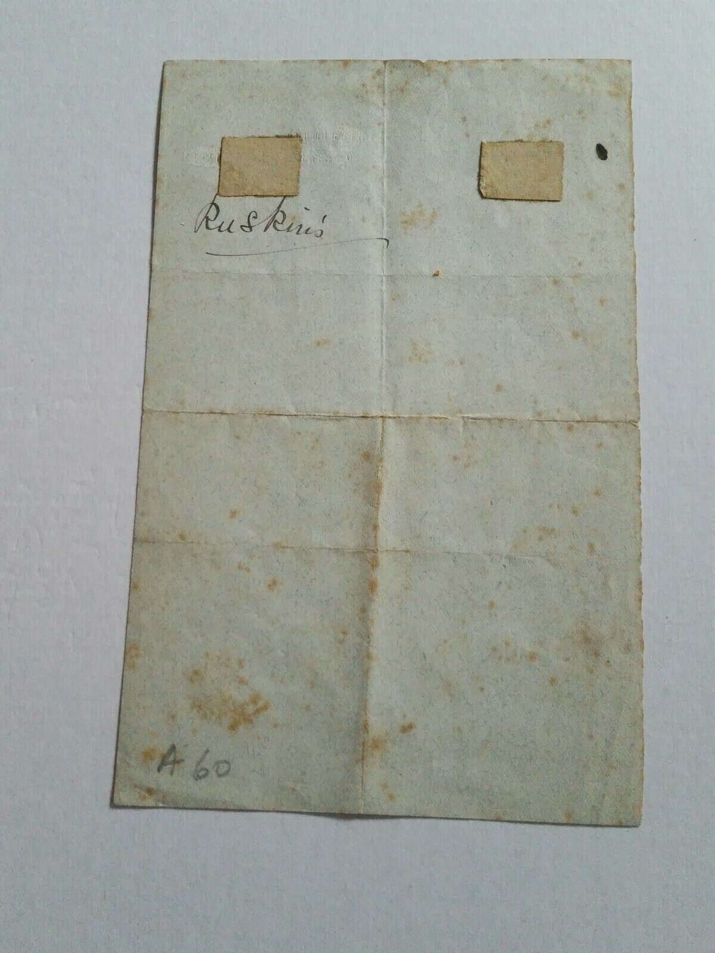 John Ruskin Handwritten Autograph Letter Requesting Book on Mozart - Image 4 of 5