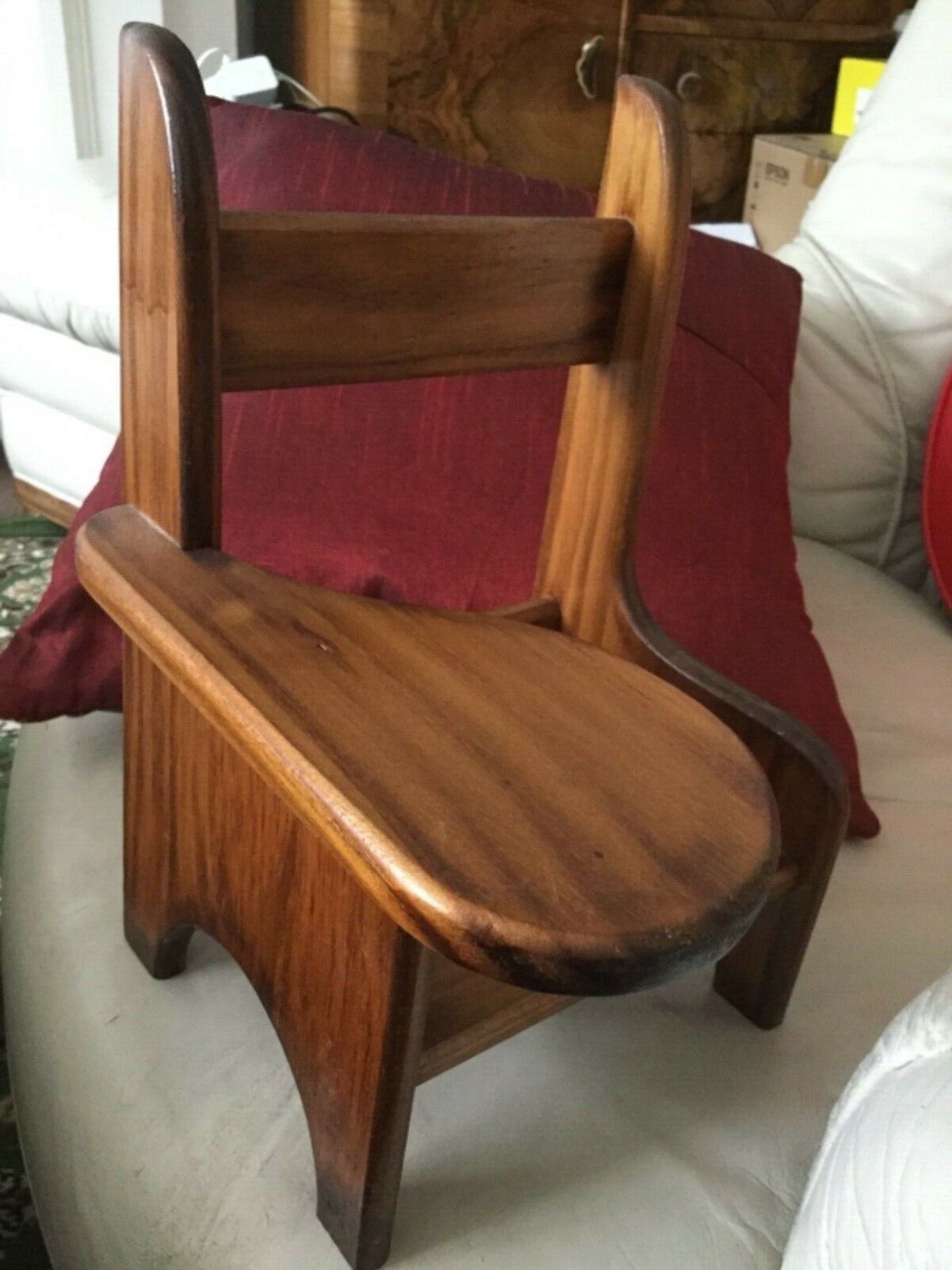 Andrew Schofield Victorian Doll sitting on a very cute wooden chair - Image 8 of 9