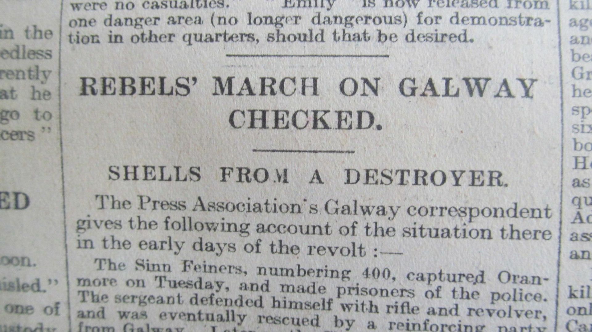 Original Times Newspaper 3rd May 1916: ,The Easter Rising Very Rare Item Of Irish History - Image 8 of 10