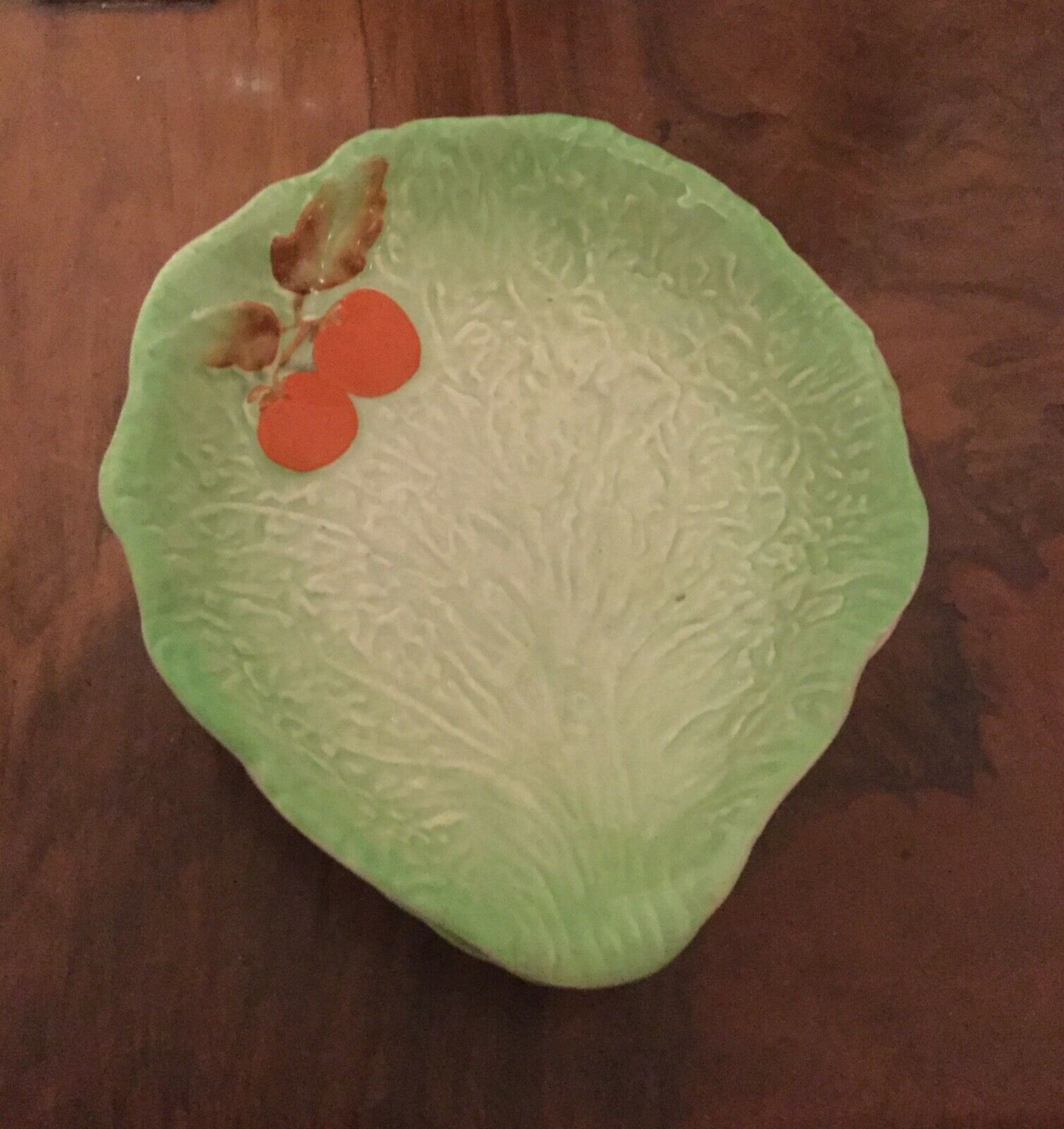 CARLTON WARE - pair lettuce leaf dishes TM - Image 2 of 4