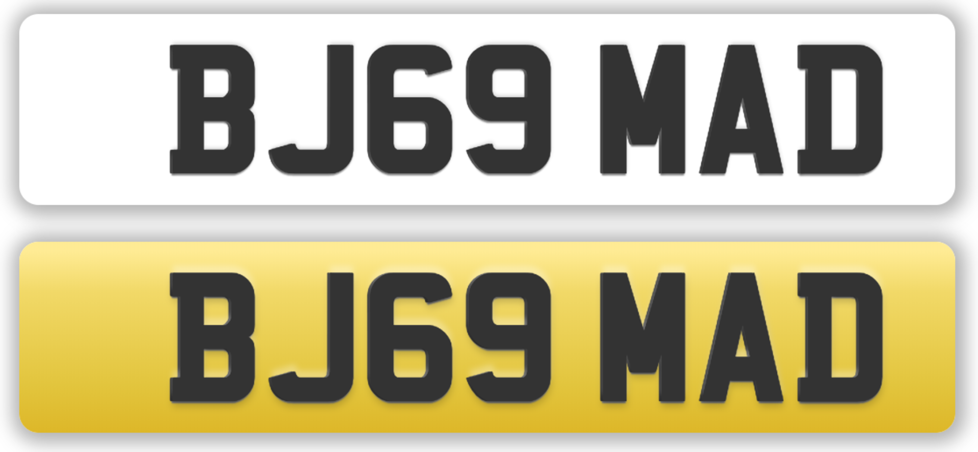 Cherished Plate: BJ69 MAD