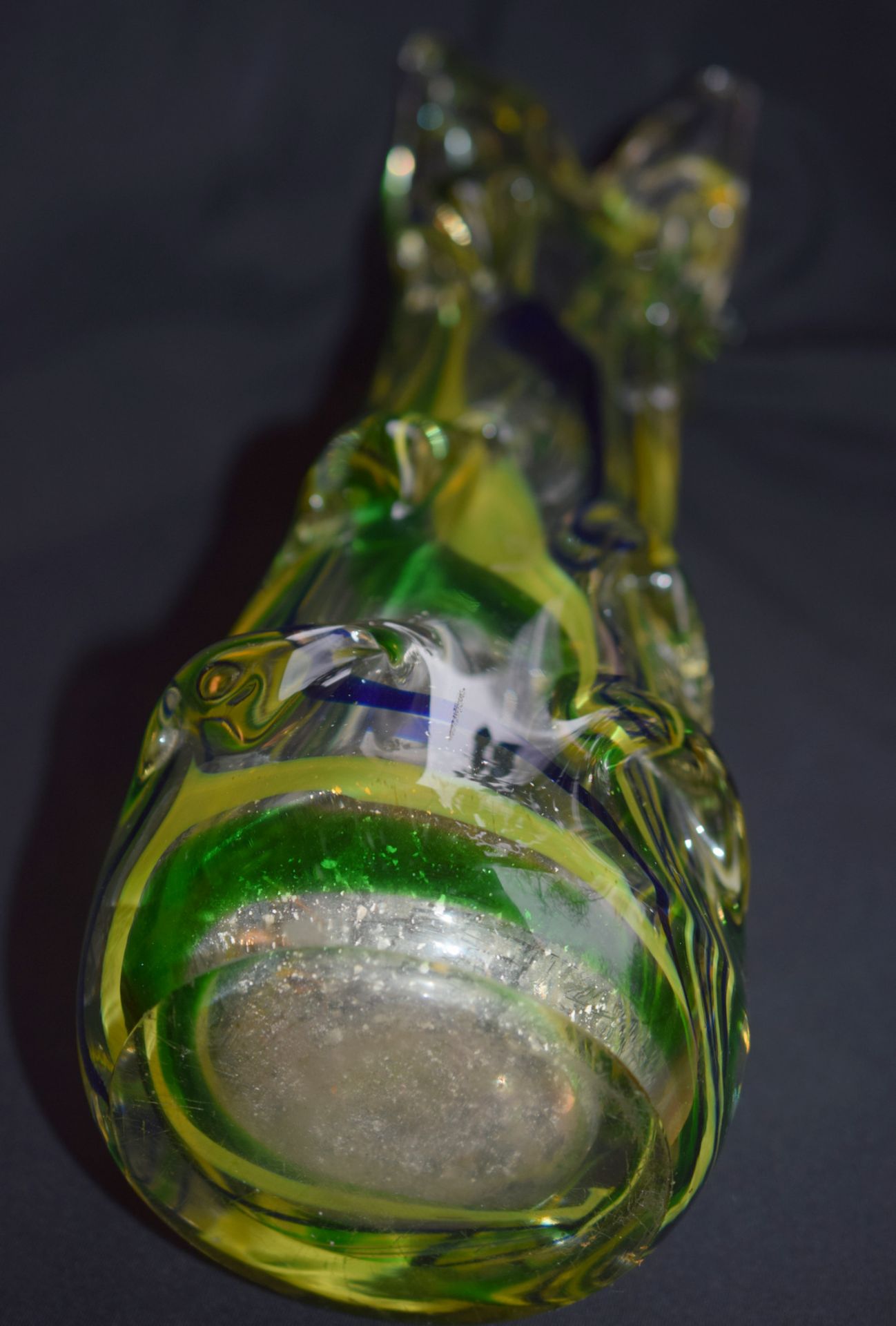 Large Multi-Coloured Designer Glass Vase - Image 3 of 5