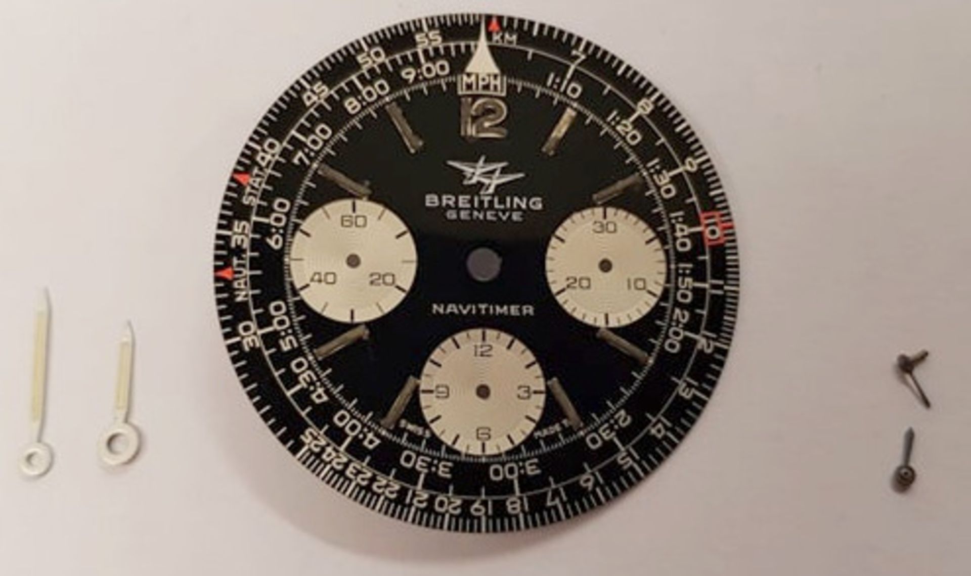 Original 70s To 80s Breitling Navitimer Dial & Hands.