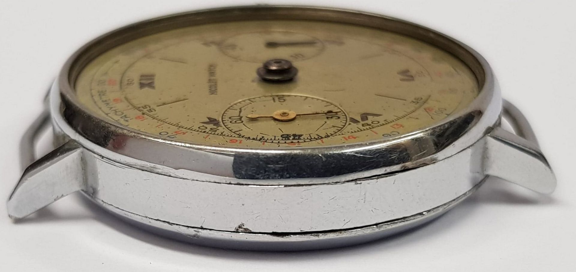 Nicolet Chronograph Swiss Watch For Restoration A/F - Image 5 of 6