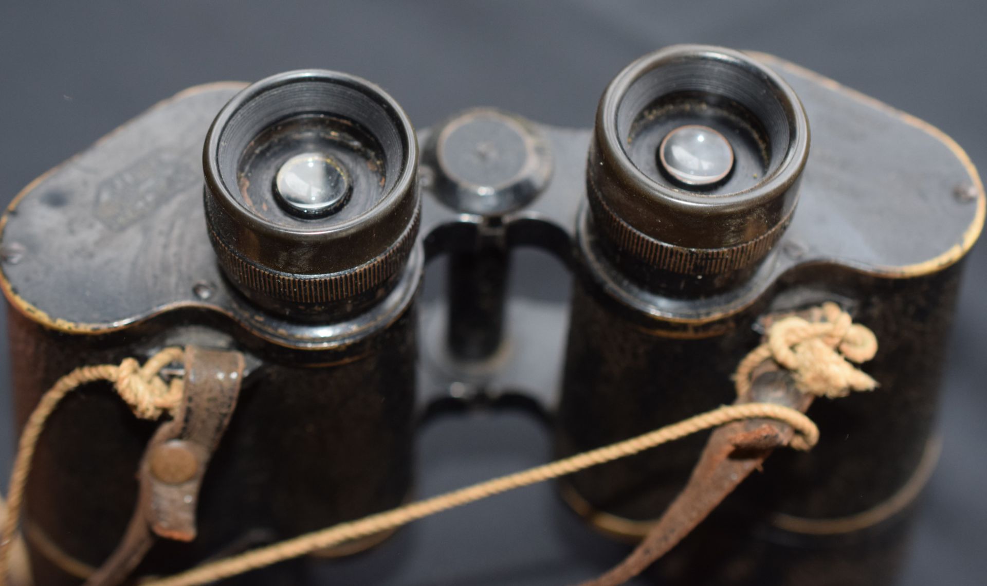 Set Of German Binoculars In Original Leather Case - Image 4 of 7