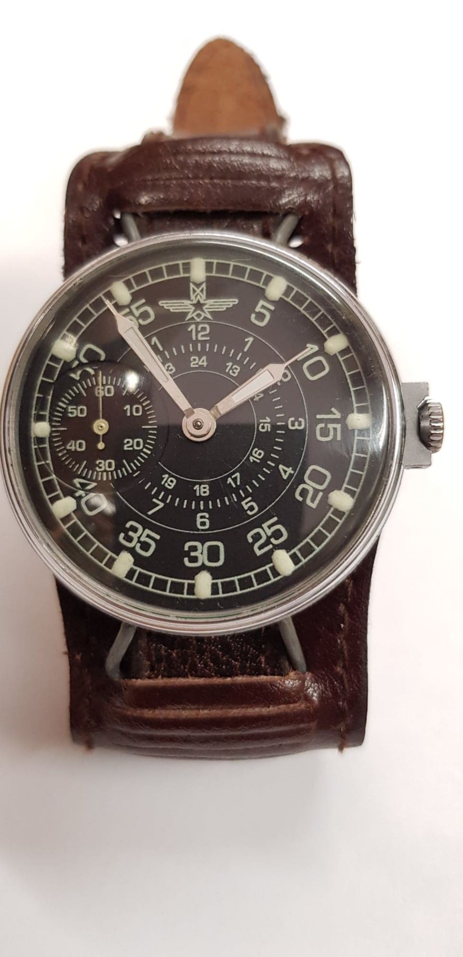 Russian Military Style Wristwatch On Bund Leather Strap - Image 10 of 10